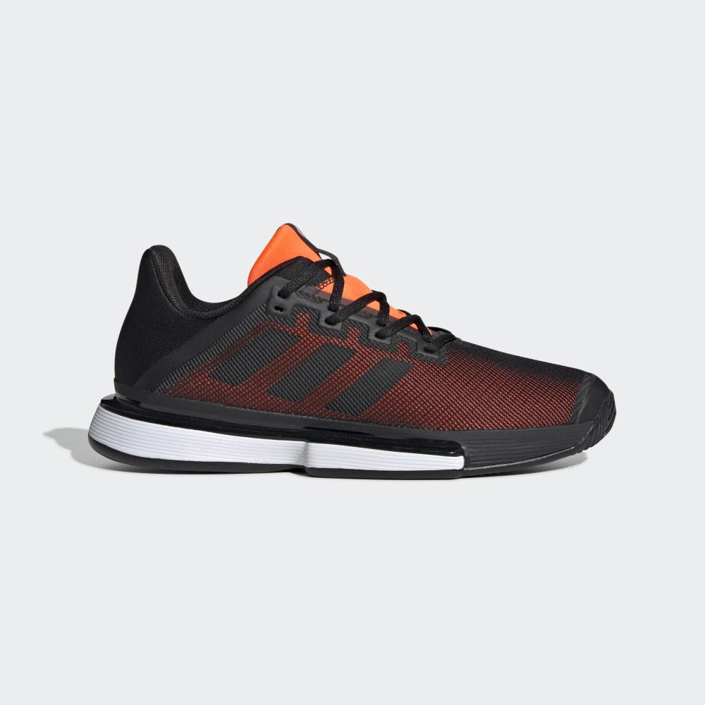 Adidas Men's SoleMatch Bounce Tennis Shoes Black/Orange Ireland G26605